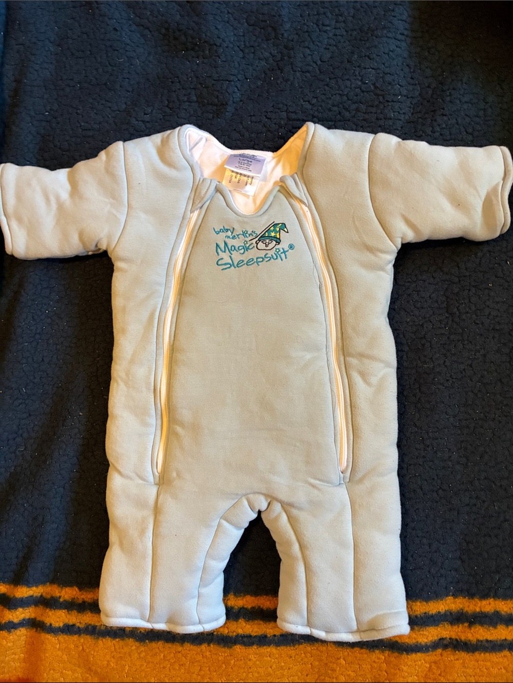 Baby Magic Sleepsuit One-Piece in Light blue - Cozy Footed Sleeper